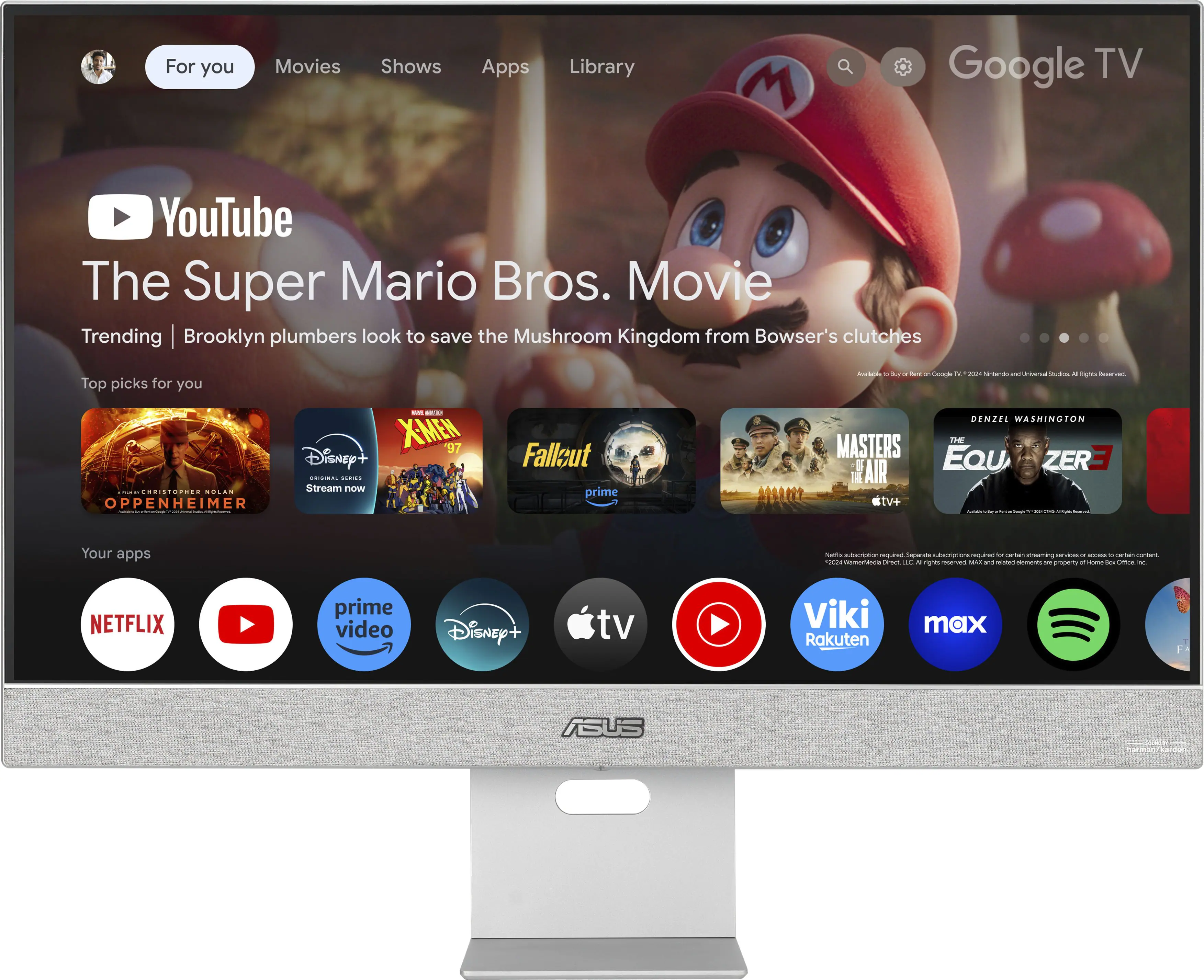 ASUS - ZenScreen 27" 4K IPS Smart Monitor with HDR (DisplayPort, HDMI, USB-C) - Silver