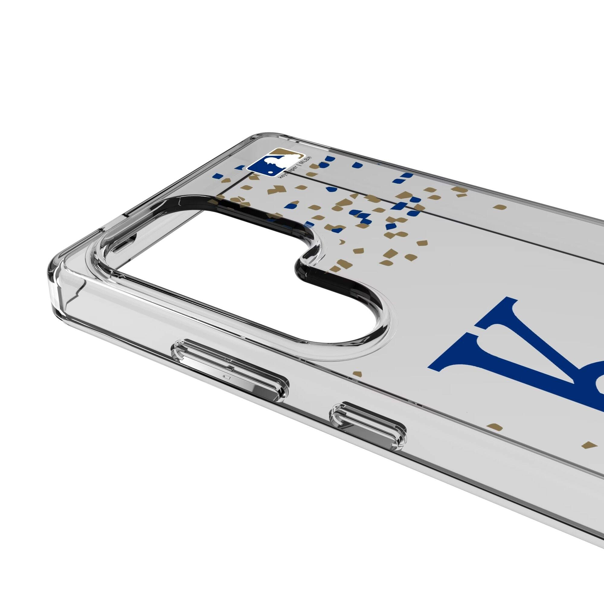 Alt View 2. Keyscaper - Kansas City Royals Galaxy S8 Confetti Design Clear Case - S22 - Multicolor.