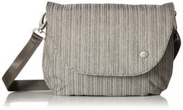Haiku - Bliss RFID Blocking Crossbody Saddle Bag - Gray Poplar