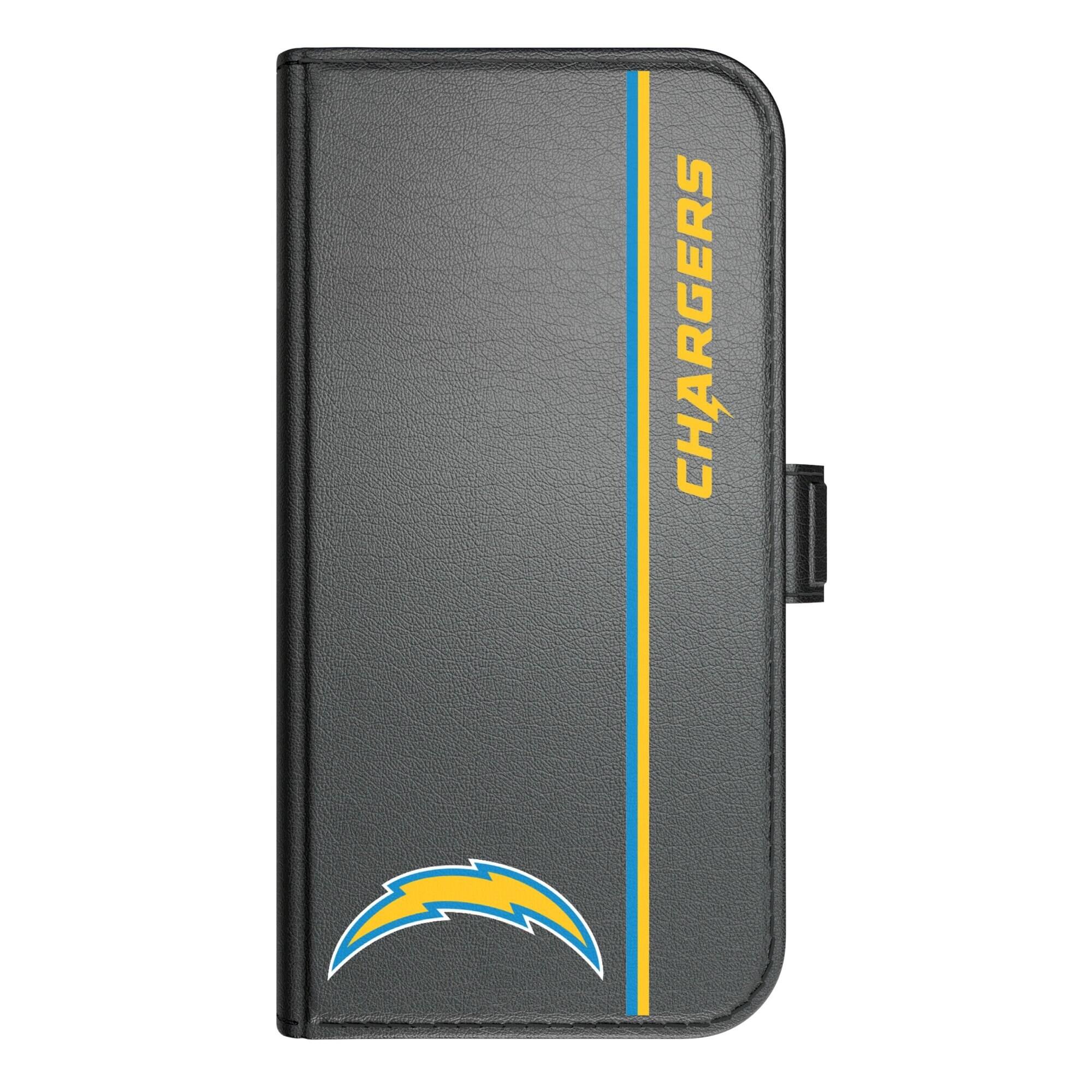 Alt View 2. Keyscaper - Los Angeles Chargers iPhone Folio 2.0 Case - 17 - Black.
