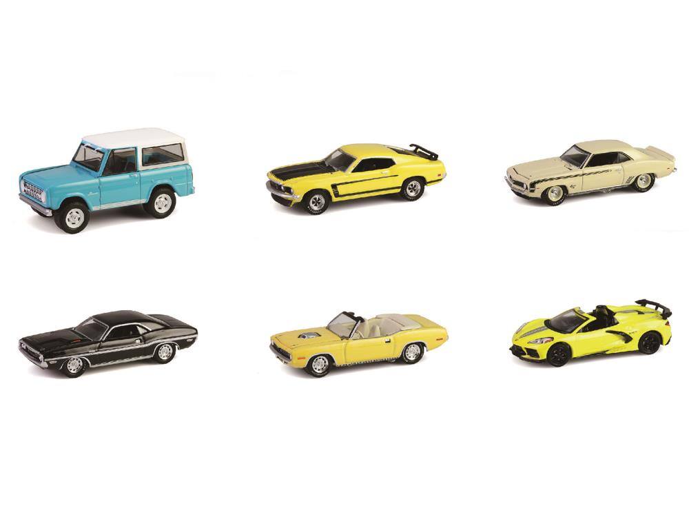 Angle. Greenlight - "Barrett-Jackson" Series 15 Set of 6 Cars 1/64 Diecast Model Cars by Greenlight - Multi.