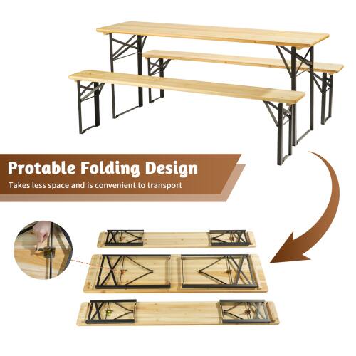 Portable Folding Design  
Takes less space and is convenient to transport