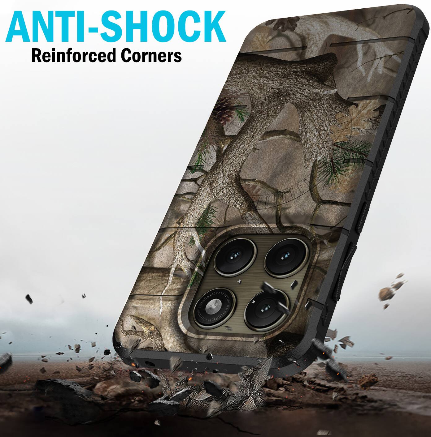 ANTI-SHOCK  
Reinforced Corners