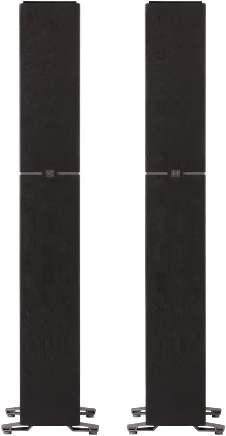 Definitive Technology - Dymension DM60 Tower Speaker, 4 BDSS Mid/Bass Woofers & Tweeter, 3XR with 8" Dual (Pair) - Black