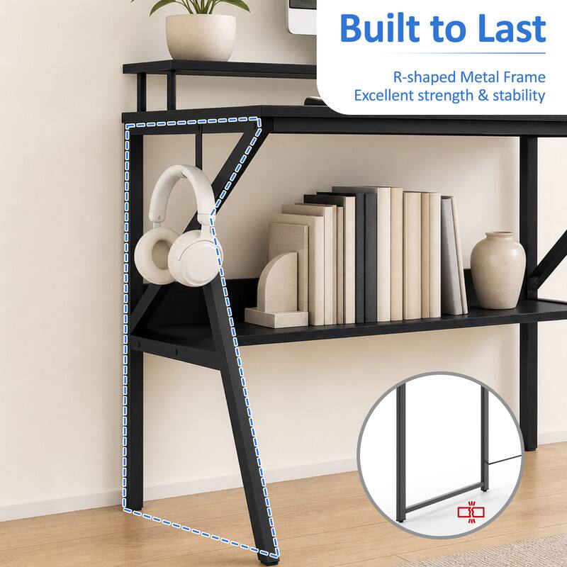 Built to Last  
R-shaped Metal Frame  
Excellent strength & stability