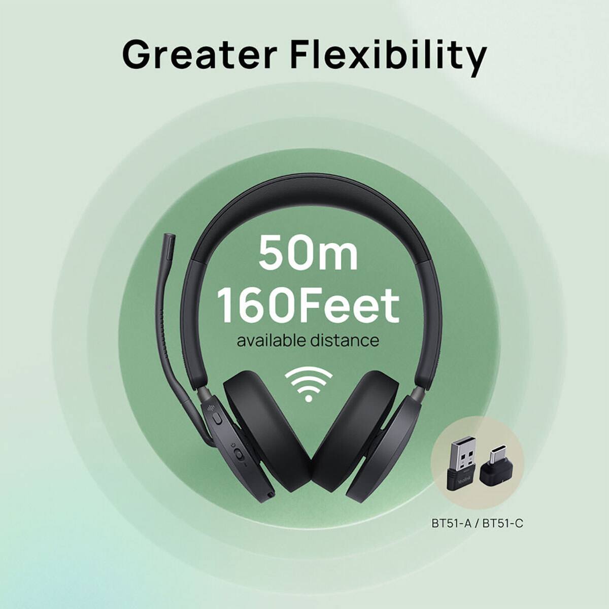 Greater Flexibility  
50m 160Feet available distance  
BT51-A / BT51-C