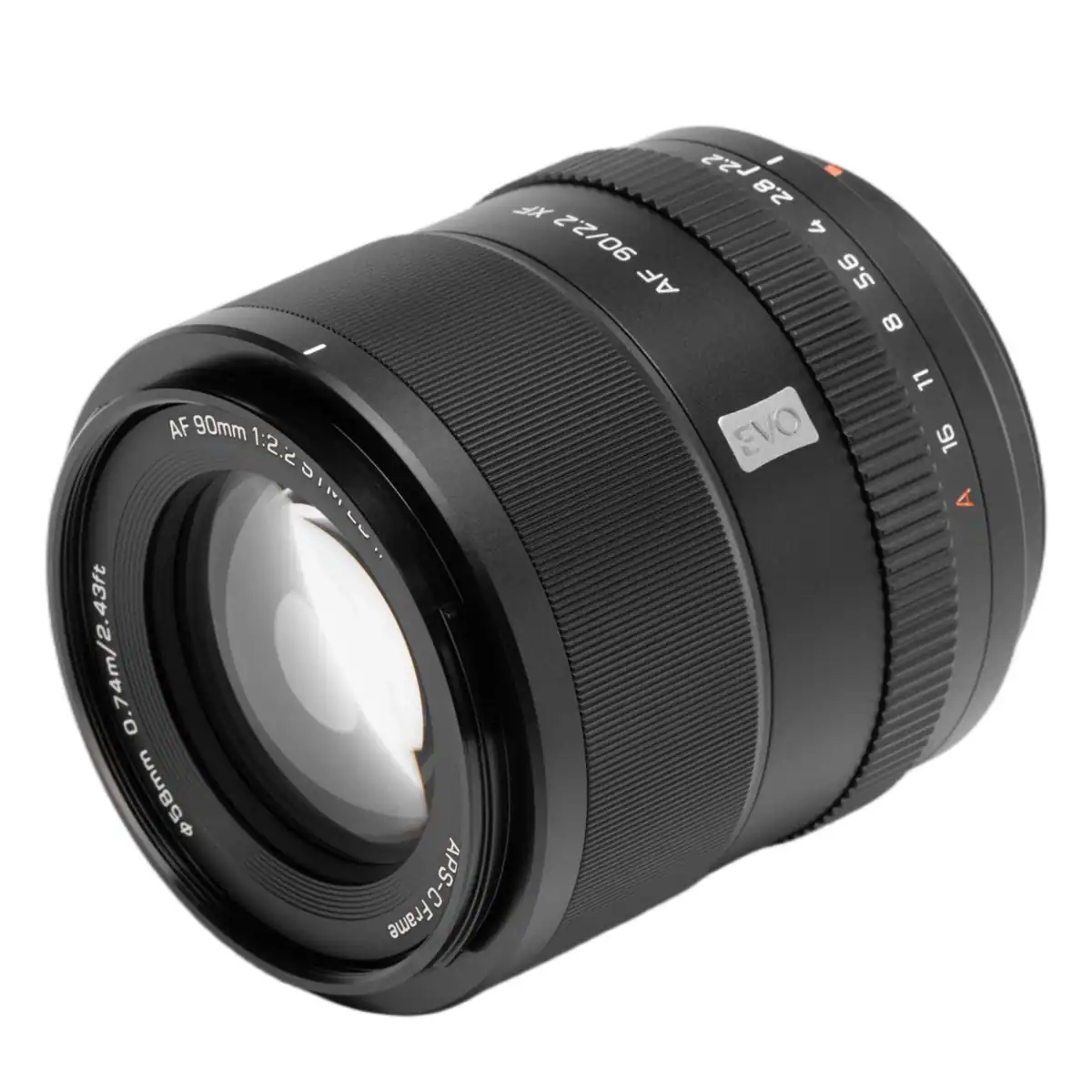 AF 90mm 1:2.2 DIA 43ft 0.74m/2.43ft $58mm Frame APS-C

LS'S XF 2.8 2'2/06 5.6 AF 8 LL EVO 16