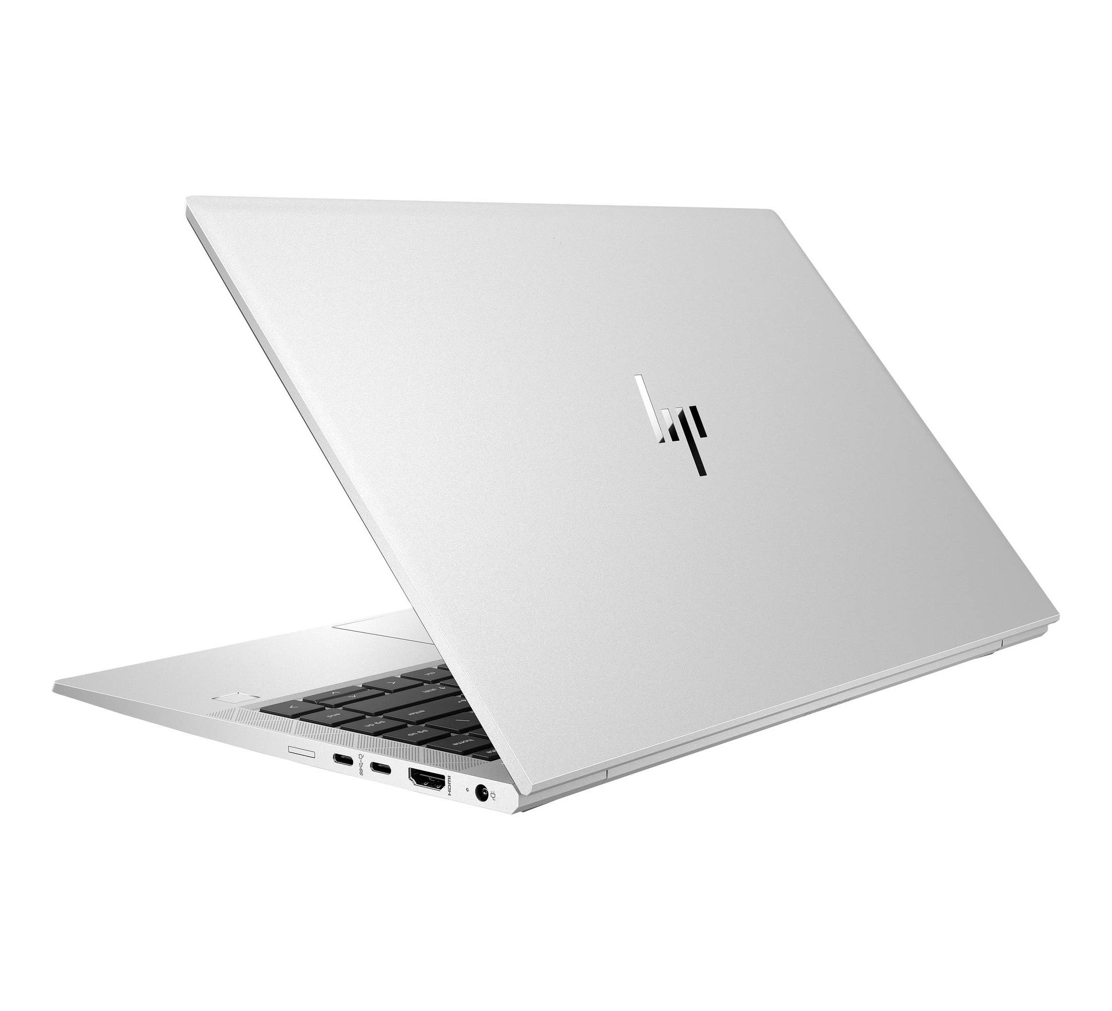 Left. HP - HP EliteBook 845 G7 AMD Ryzen 5 Pro 4650U 2.1GHz, 16GB, 512GB SSD, 14inch FHD, Windows 11 Pro (Refurbished) - Silver.