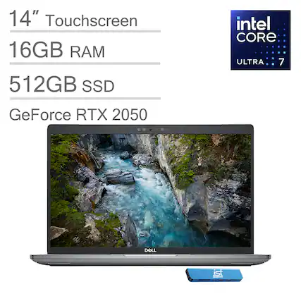 14" Touchscreen
16GB RAM
512GB SSD
GeForce RTX 2050
Intel Core Ultra 7