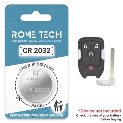 ROME TECH
Sustain the Future, With Every Charge
CR 2032
CHILD RESISTANT
LITHIUM CELL
CR 2032
SC 3V
1 PACK
KEEP BATTERY AWAY FROM CHILDREN
*Device not included
Check the size of your battery before buying