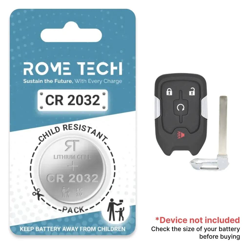 ROME TECH  
Sustain the Future, With Every Charge  

CR 2032  
CHILD RESISTANT  
LITHIUM CELL  
CR 2032  
SC 3V  

1 PACK  

KEEP BATTERY AWAY FROM CHILDREN  

*Device not included  
Check the size of your battery before buying