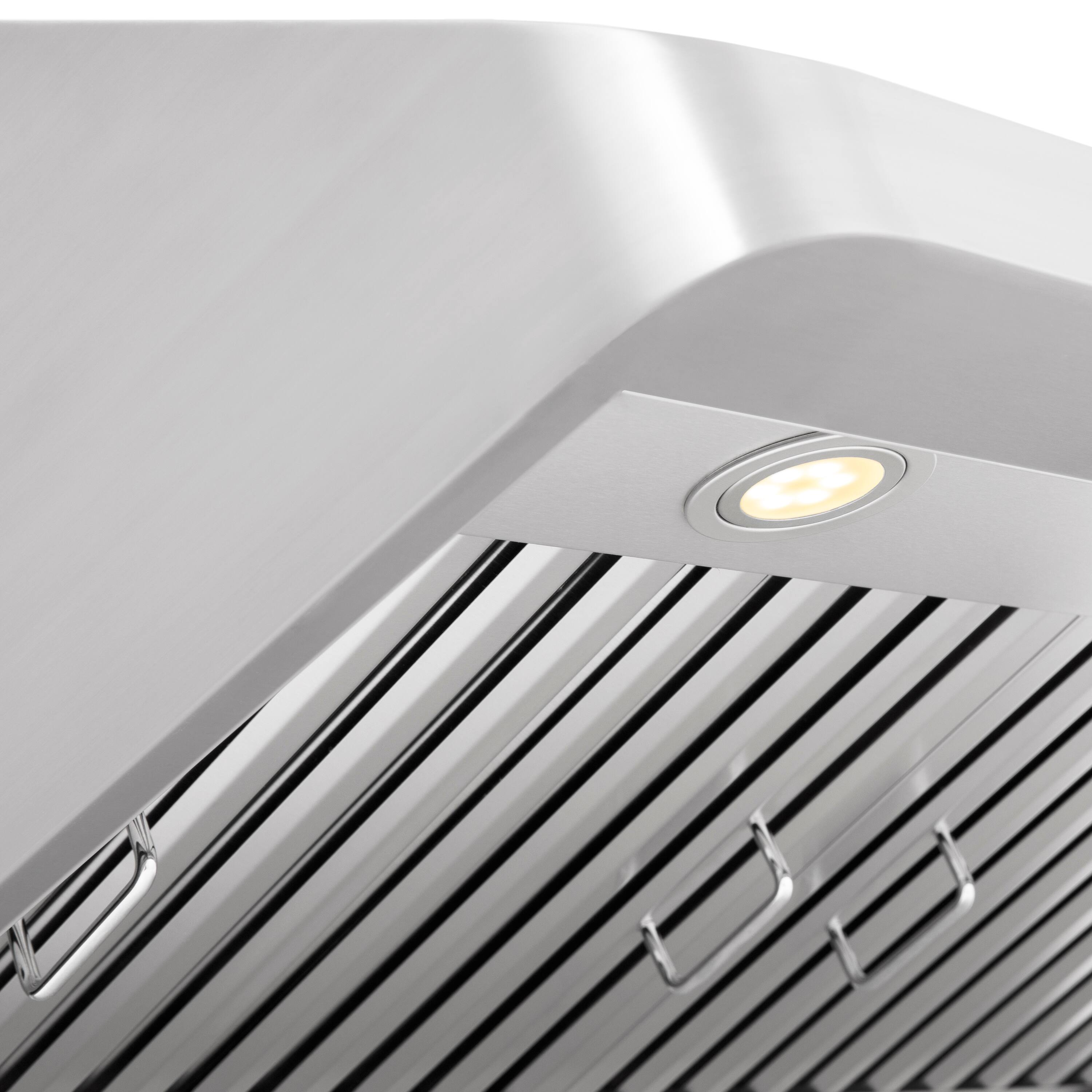 Alt View 2. ZLINE - 30" Ducted Under Cabinet Range Hood in Stainless Steel (623-30) - Brushed Stainless Steel.