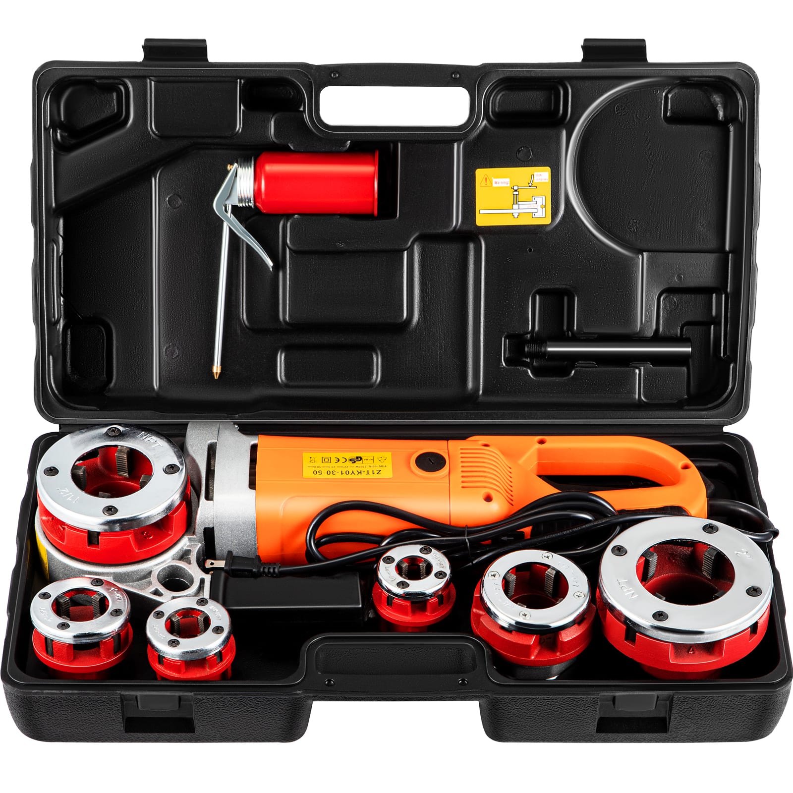 "VEVOR - Electric Pipe Threader, 2300W Pipe Threading Machine with 6 Dies 1/2""-2"", 110V Hand-held Pipe Threader Machine - Multicolor" price history on PriceWatchPro