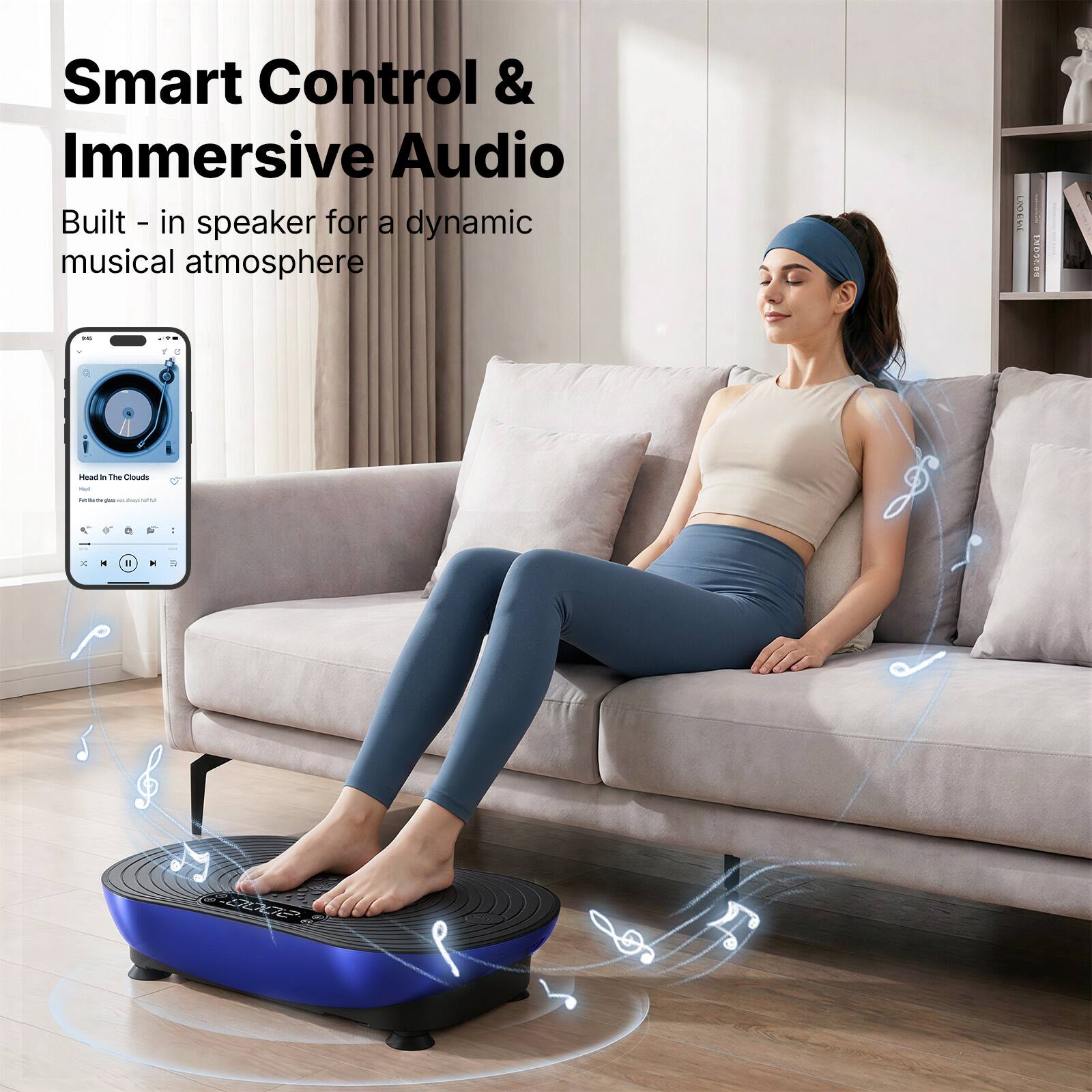 Smart Control & Immersive Audio  
Built-in speaker for a dynamic musical atmosphere