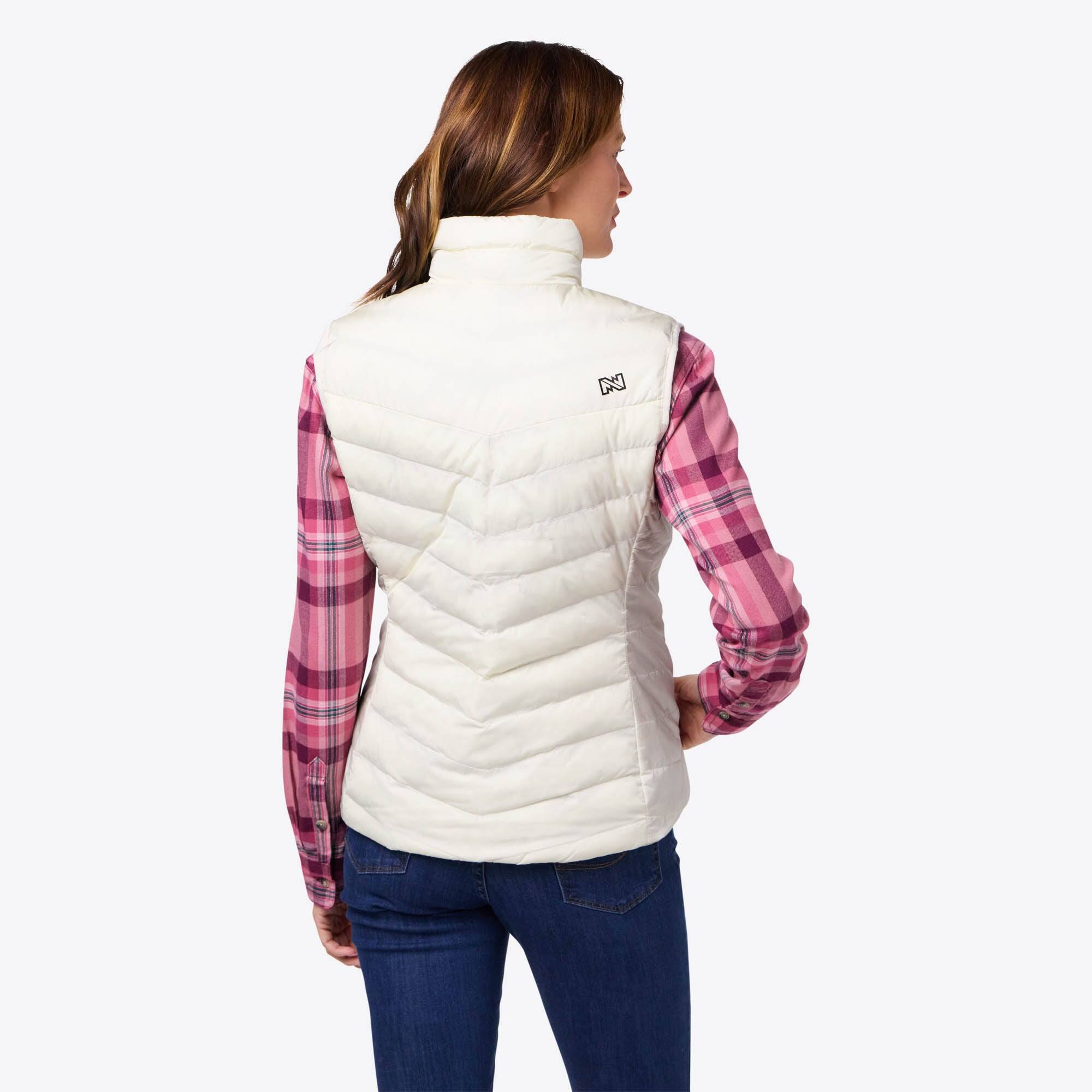 Back. Mobile Warming - Women's Backcountry Xtera Heated Vest - Cream.