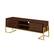 Angle. Walker Edison - Modern Glam TV Stand - Dark Walnut.