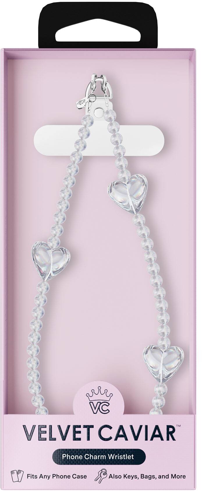 i VC™ VELVET CAVIAR Phone Charm Wristlet 18 Fits Any Phone Case Also Keys, Bags, and More
