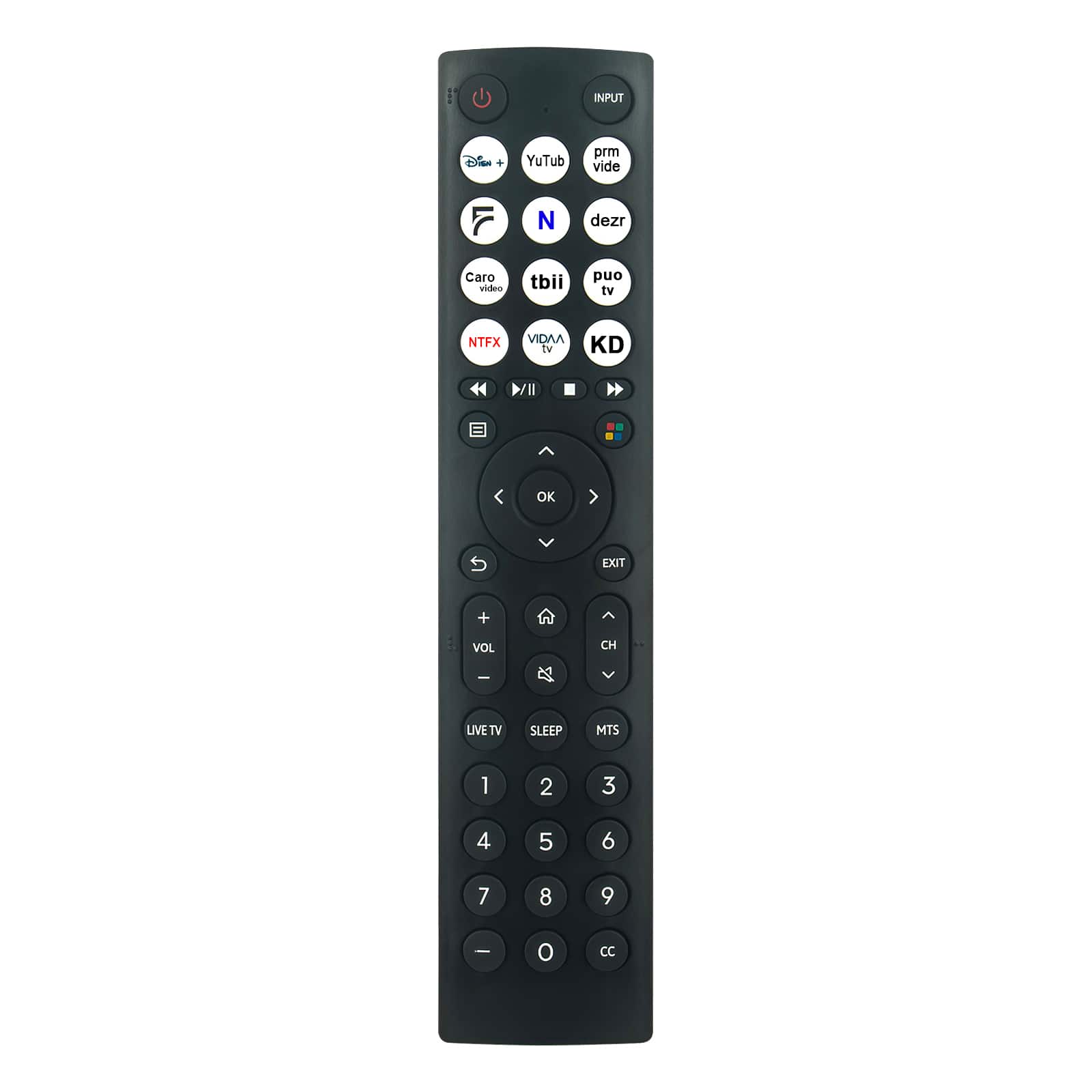 VINABTY - New EN2F36/EN2F36H Replaced Remote Fits for Hisense VIDAA Smart TV 32A4KV 40A4KV 43A4KV - Black