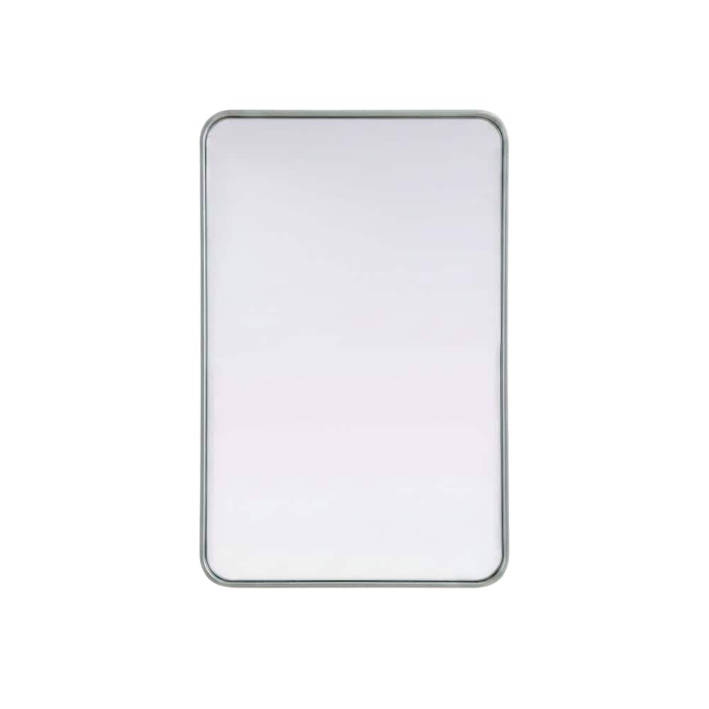 Elegant Decor - Contour Metal Rectangle Mirror 24x36 - Silver price history on PriceWatchPro