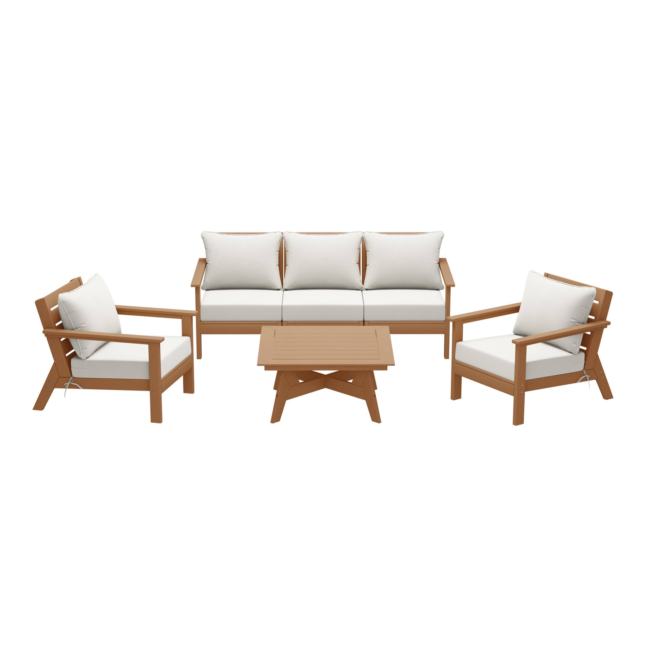 Teak/White