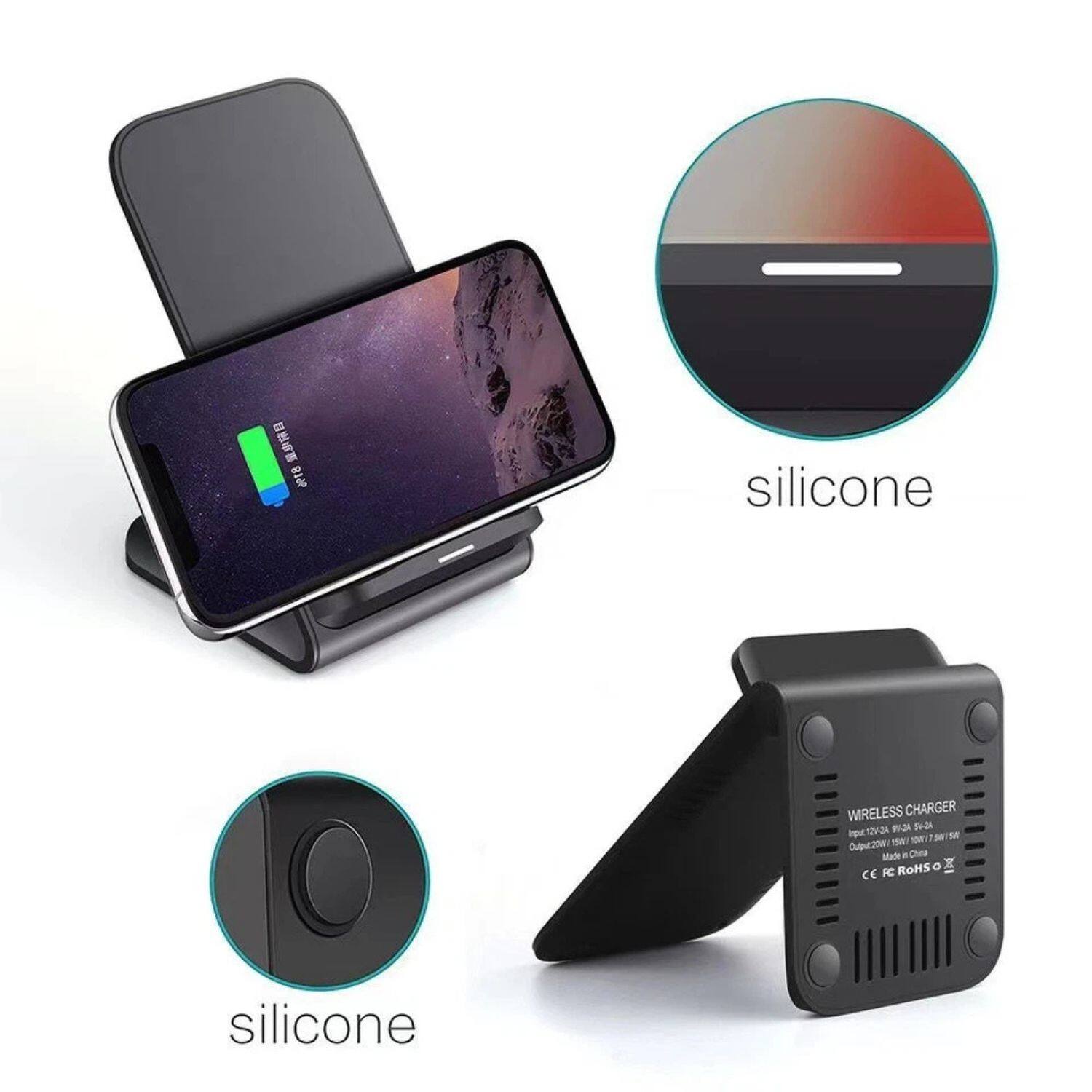 J18 Silicone Wireless Charger 2V2A  
Bon Av NP 1  
IW  
Cupur20  
Made in China  
RC  
ROHS  
1 CE  
Silicone  
Silicone