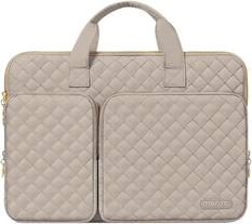 Front. mosiso - 13-13.3 inch Laptop Sleeve 360 Protective Laptop Case for MacBook Air Pro 13 14, HP Dell Acer ASUS Lenovo - Taupe Brown.