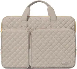 mosiso - 13-13.3 inch Laptop Sleeve 360 Protective Laptop Case for MacBook Air Pro 13 14, HP Dell Acer ASUS Lenovo - Taupe Brown