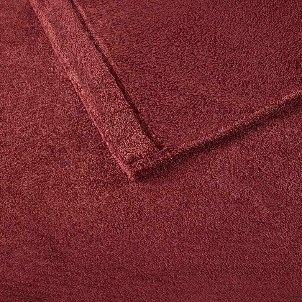 Alt View 5. Gracie Mills - Gracie Mills Dashiell Micro Plush Sheet Set - Burgundy.