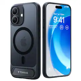 TORRAS - Ostand L1 Case for iPhone 17 - Obsidian Black