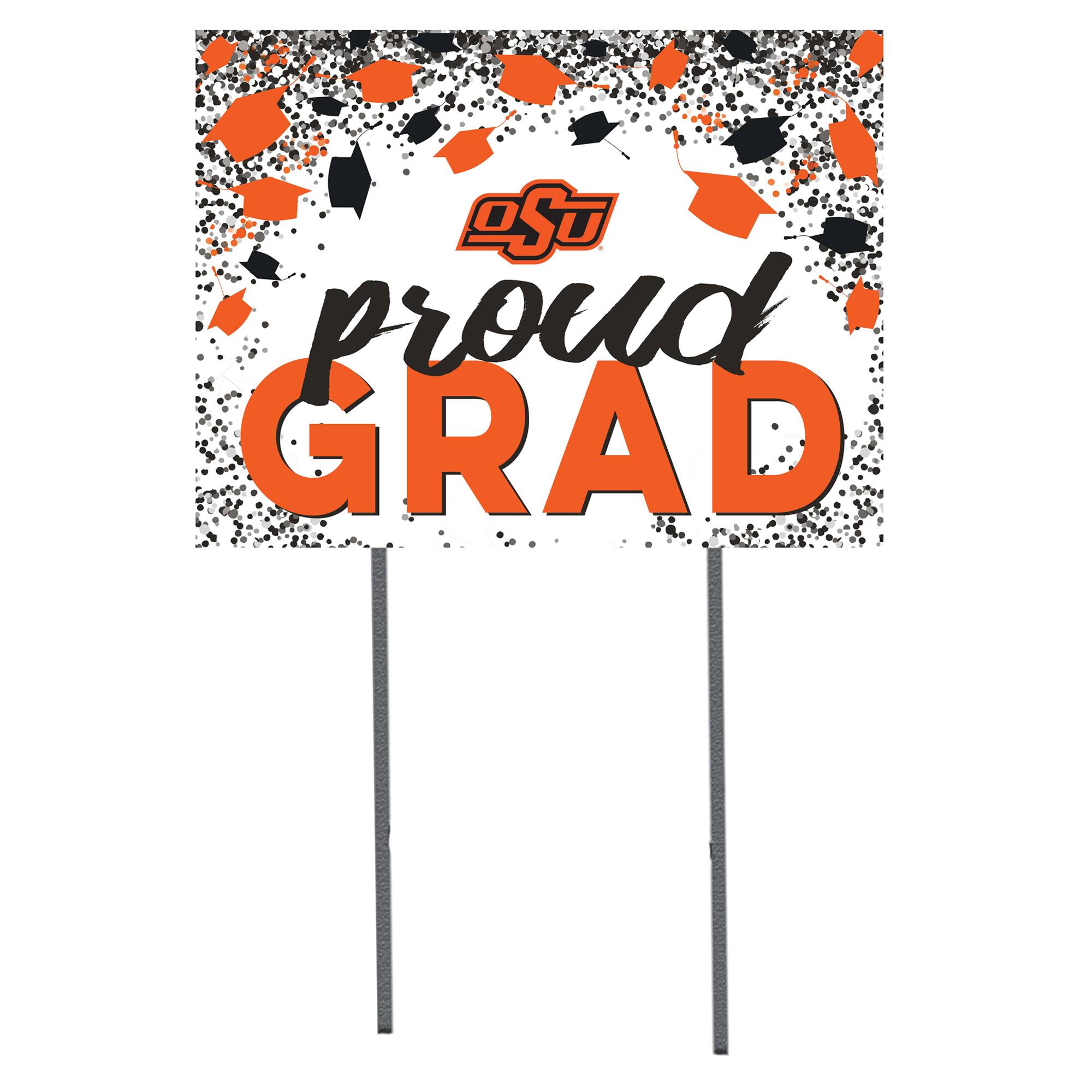 Oklahoma State Cowboys 18'' x 24'' Grad Yard Sign
