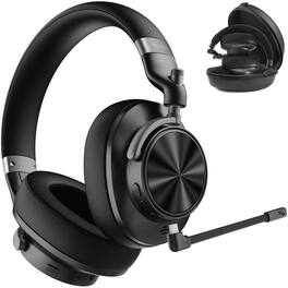 Delton - M320 Over Ear Bluetooth Headphones with Active Noise Cancellation and Detachable Microphone - Black