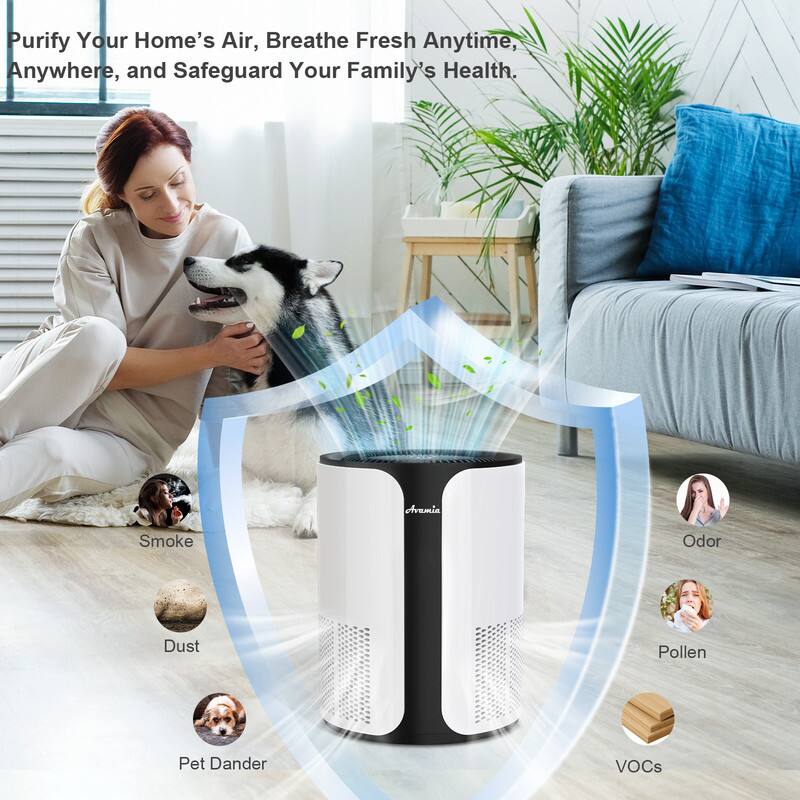 Purify Your Home's Air, Breathe Fresh Anytime, Anywhere, and Safeguard Your Family's Health.

- Smoke
- Dust
- Pet Dander
- Odor
- Pollen
- VOCs