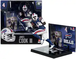 McFarlane Toys - McFarlane SportsPicks - NFL - James Cook (Buffalo Bills) 7" Posed Figure - COLLECTIBLES - Multicolor