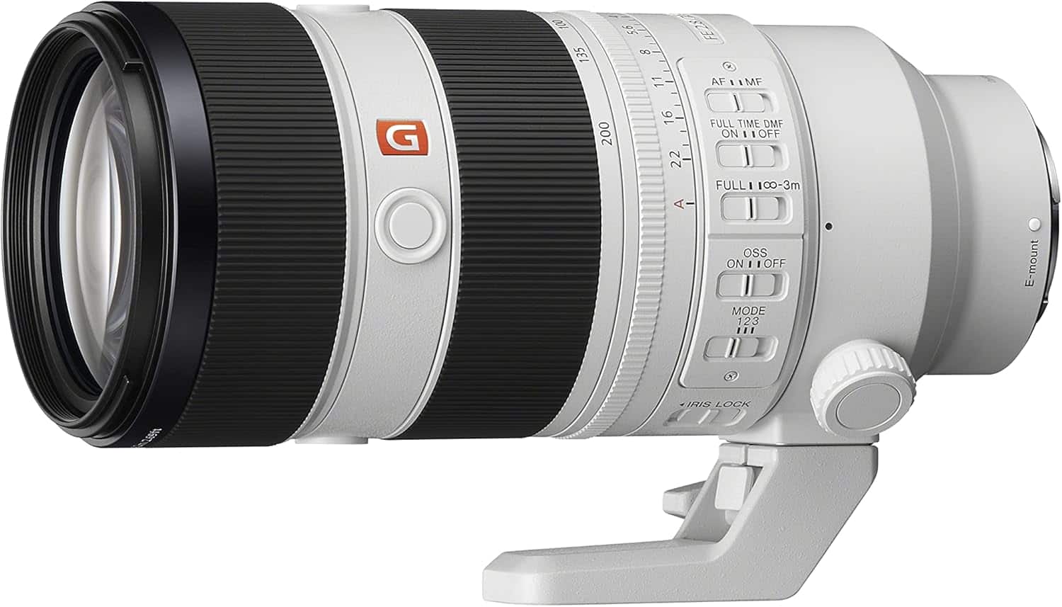 Sony - FE 70-200mm F2.8 GM OSS II Full-Frame Constant-Aperture telephoto Zoom G Master Lens (International Version) - White