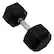 Front. Inspire - Inspire Fitness 40 LB Rubber Dumbbell - Black.