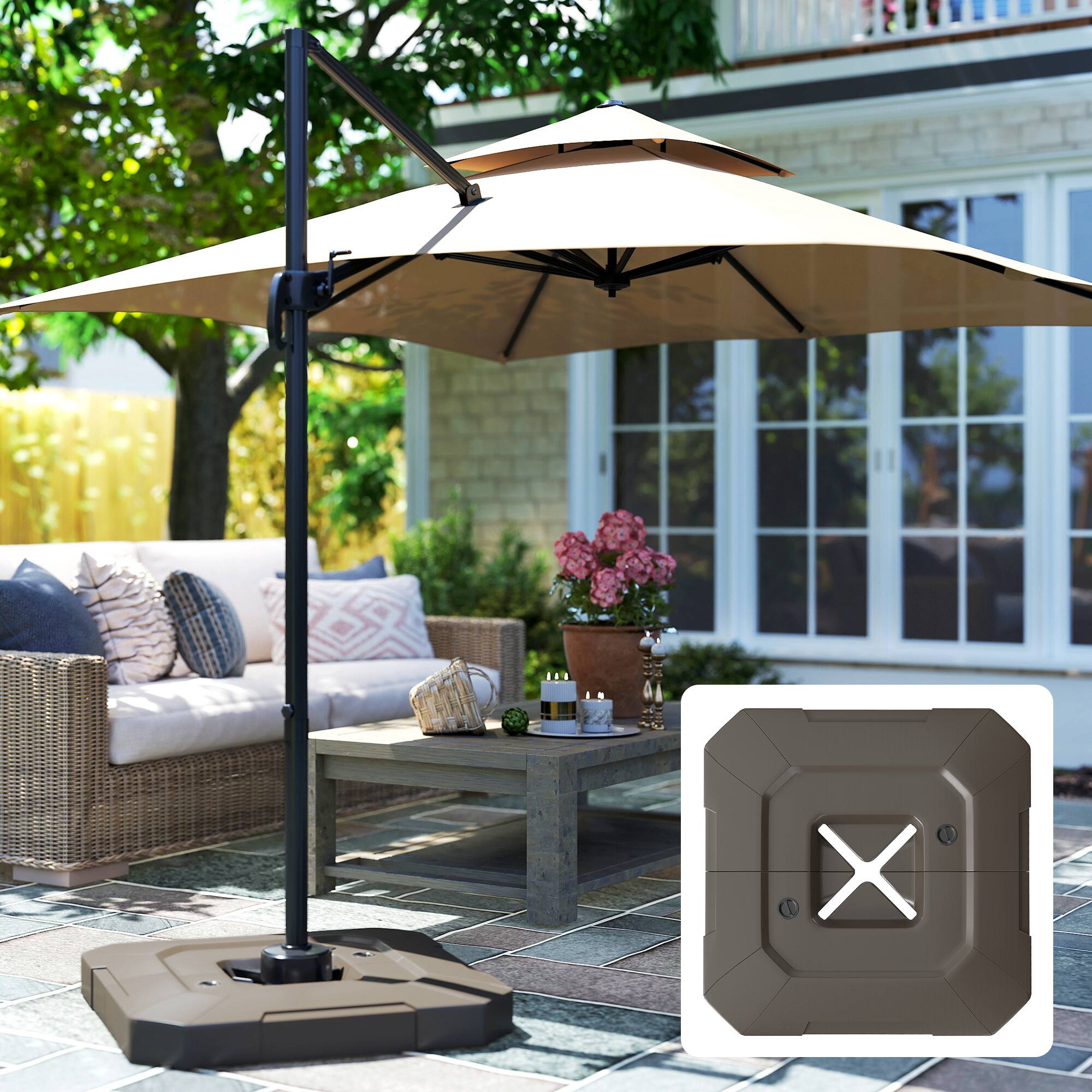 Alt View 8. Outsunny - Cantilever Umbrella Base Weight Set.