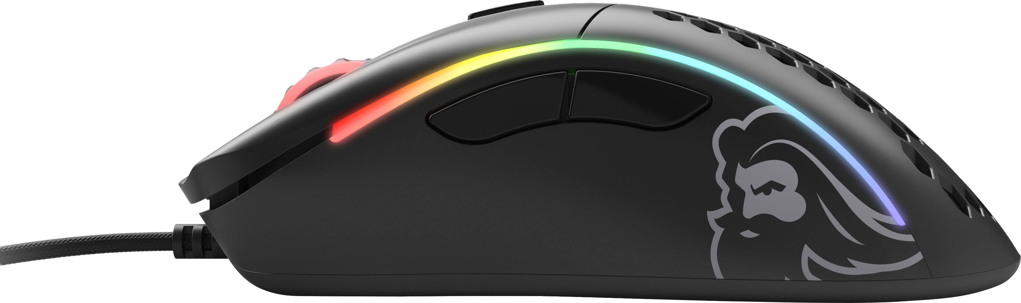 Alt View 1. Glorious - Model D Lightweight Wired Optical Gaming Mouse with Customizable RGB - Black.