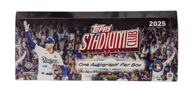 Dodgey H 5 FREDDIE FREEMAN LOS ANGELES DODGERS 2025 TOPPS STADIUM One Autograph Per Box THE ERELUNE TRADING CARD MAY APAATEN DAES NC RRA M OESSARY vn TOM1% FOR AND ENTRRO MAJOR LEAGUE BASEBALL