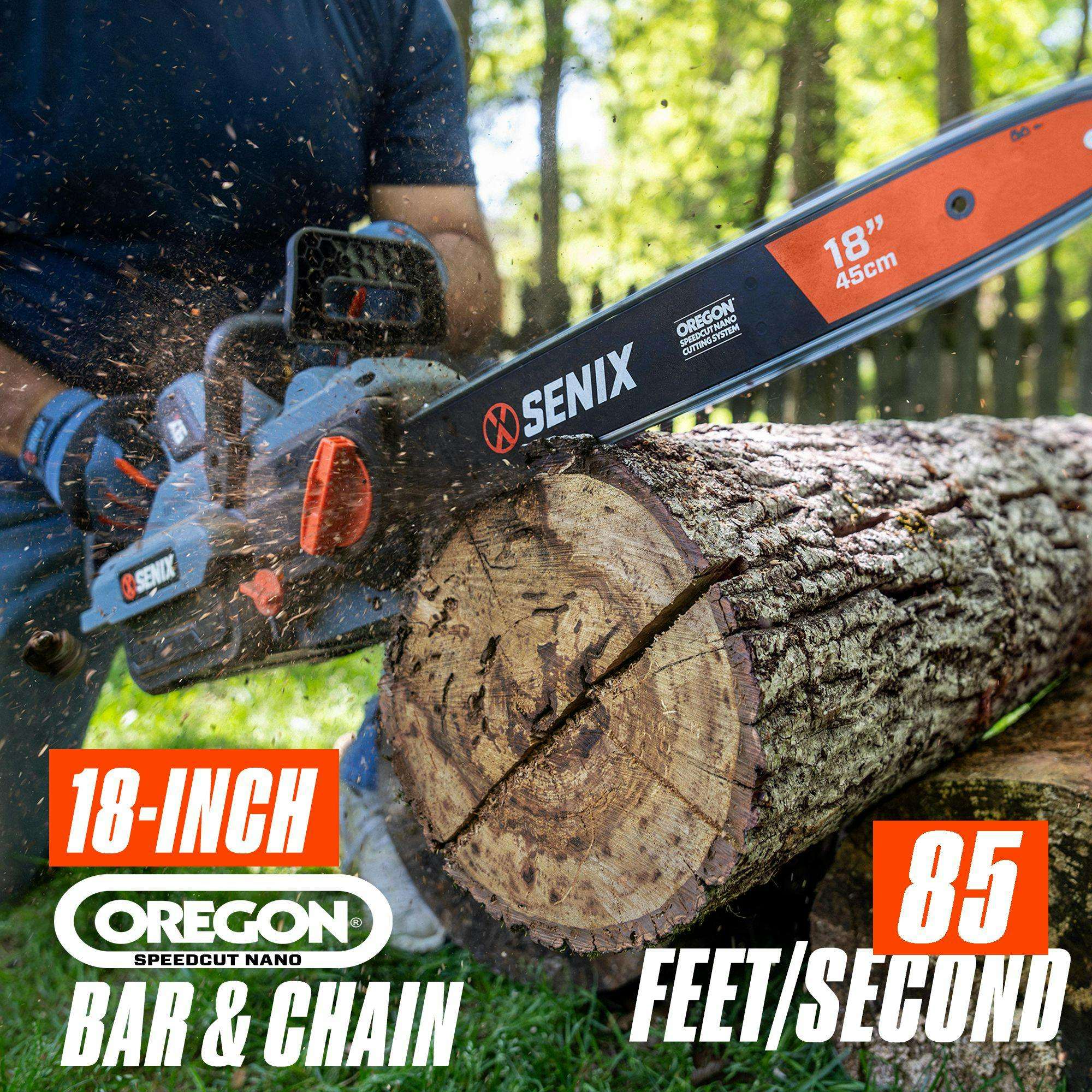 18-INCH OREGON SPEEDCUT NANO BAR & CHAIN  
85 FEET/SECOND