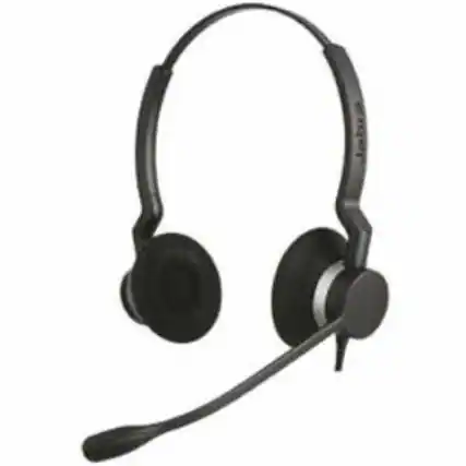 Front. Jabra - Jabra Biz 2300 Headset - Stereo - Quick Disconnect - Wired - On-ear, Over-the-head - Binaural - Supra-aural - Noise - Black.