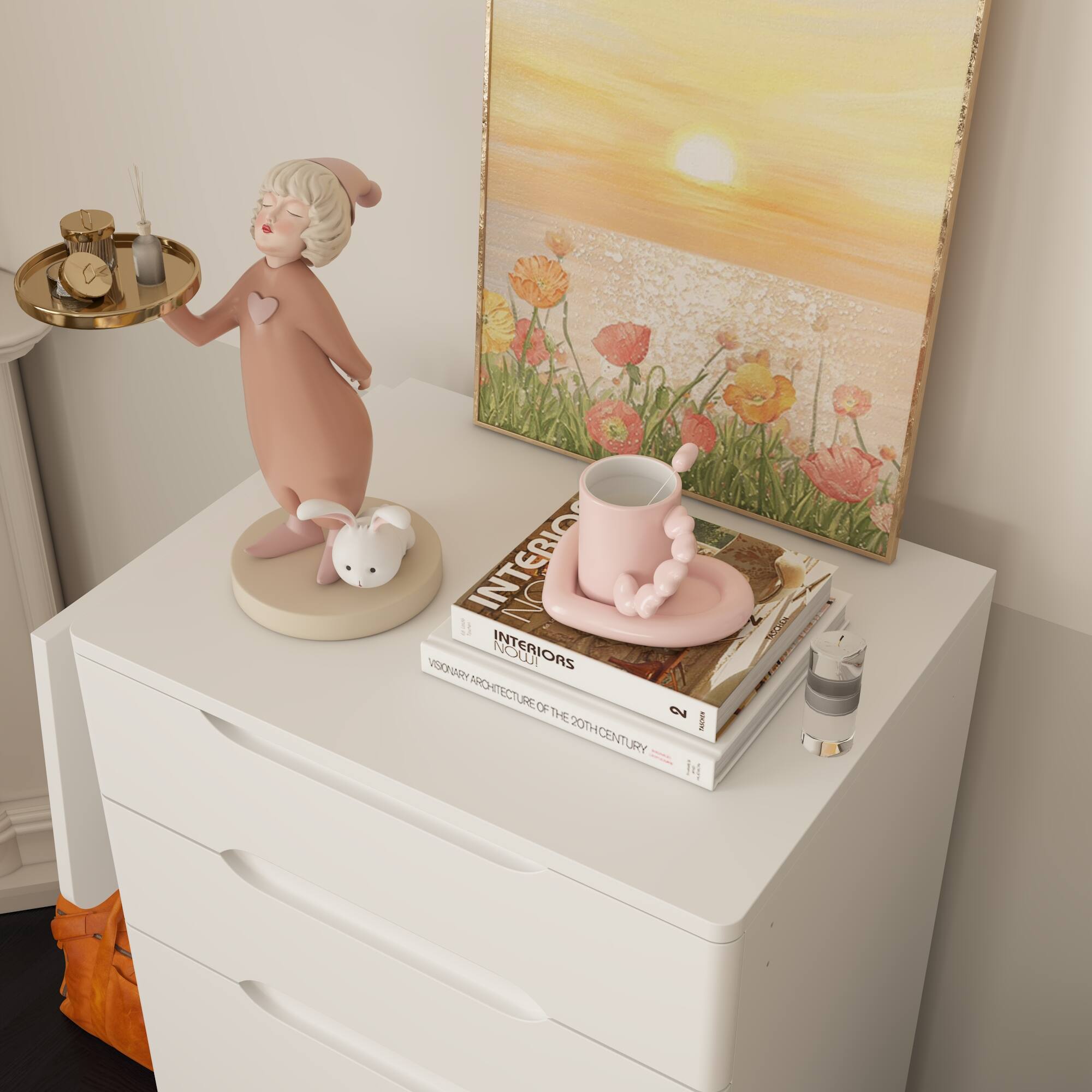 The text on the image is: "INTERIOR V INTERIORS VOL 2 NO 1 OF THE 20TH CENTURY".