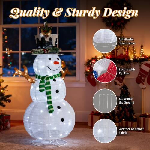 Quality & Sturdy Design

- Anti-Rustic Steel Frame
- Secure With Zip Ties
- Stake into the Ground
- Weather-Resistant Fabric