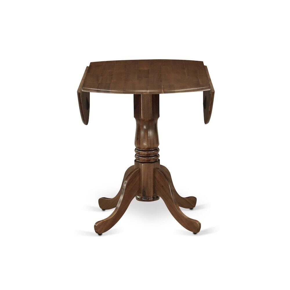 Back. East West Furniture - 3 Pc Dining Room Table Set Contains a Round Table and 2 Parson Chairs - Grey.