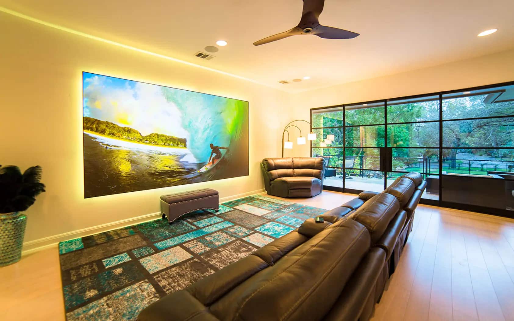 Alt View 15. Screen Innovations - Zero Edge – 16:9 – 120” – Black Diamond Fusion 1.0 Gain Ambient Light Rejecting (ALR) Projector Screen.