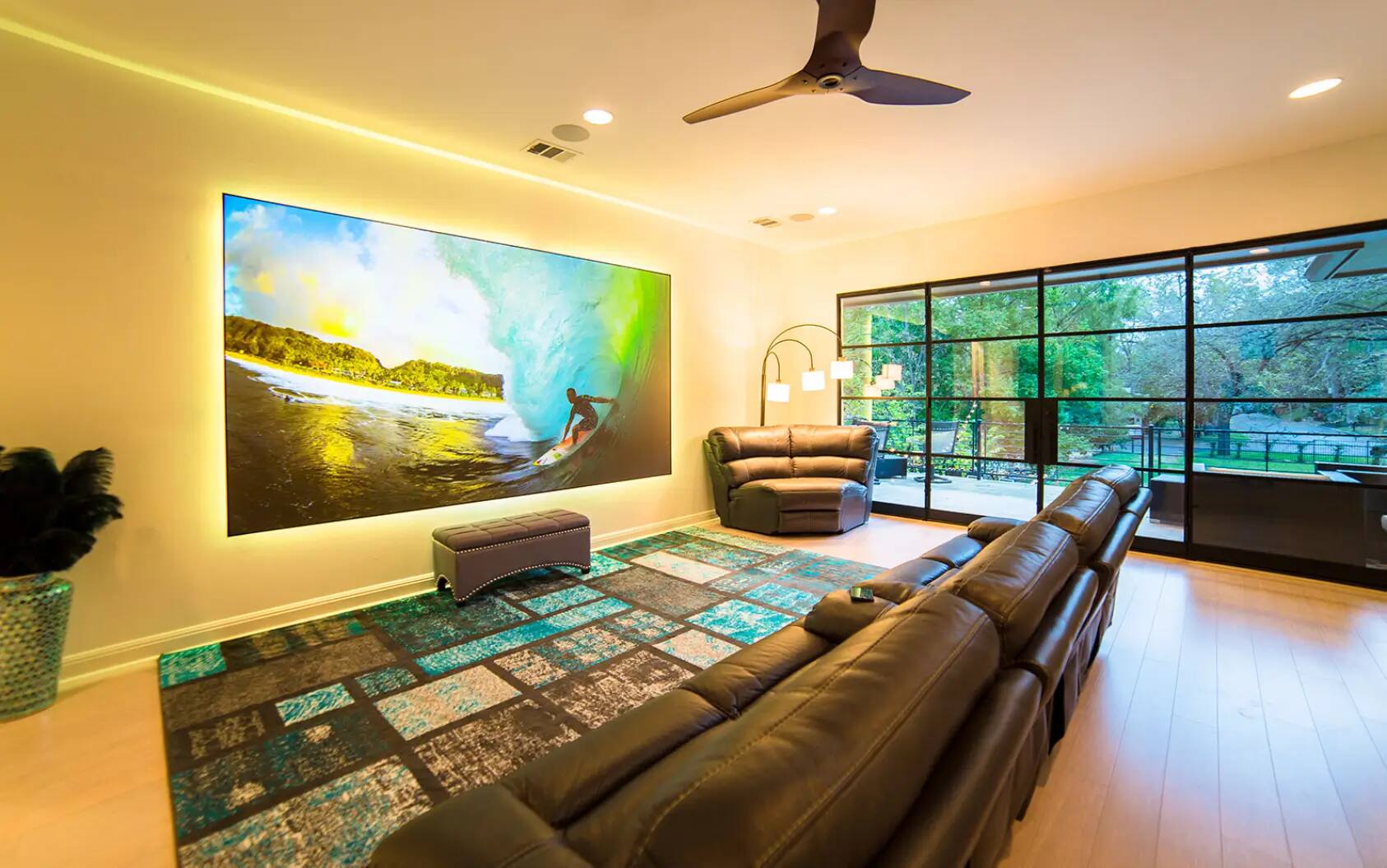 Alt View 15. Screen Innovations - Zero Edge – 16:9 – 120” – Black Diamond Fusion 1.0 Gain Ambient Light Rejecting (ALR) Projector Screen.