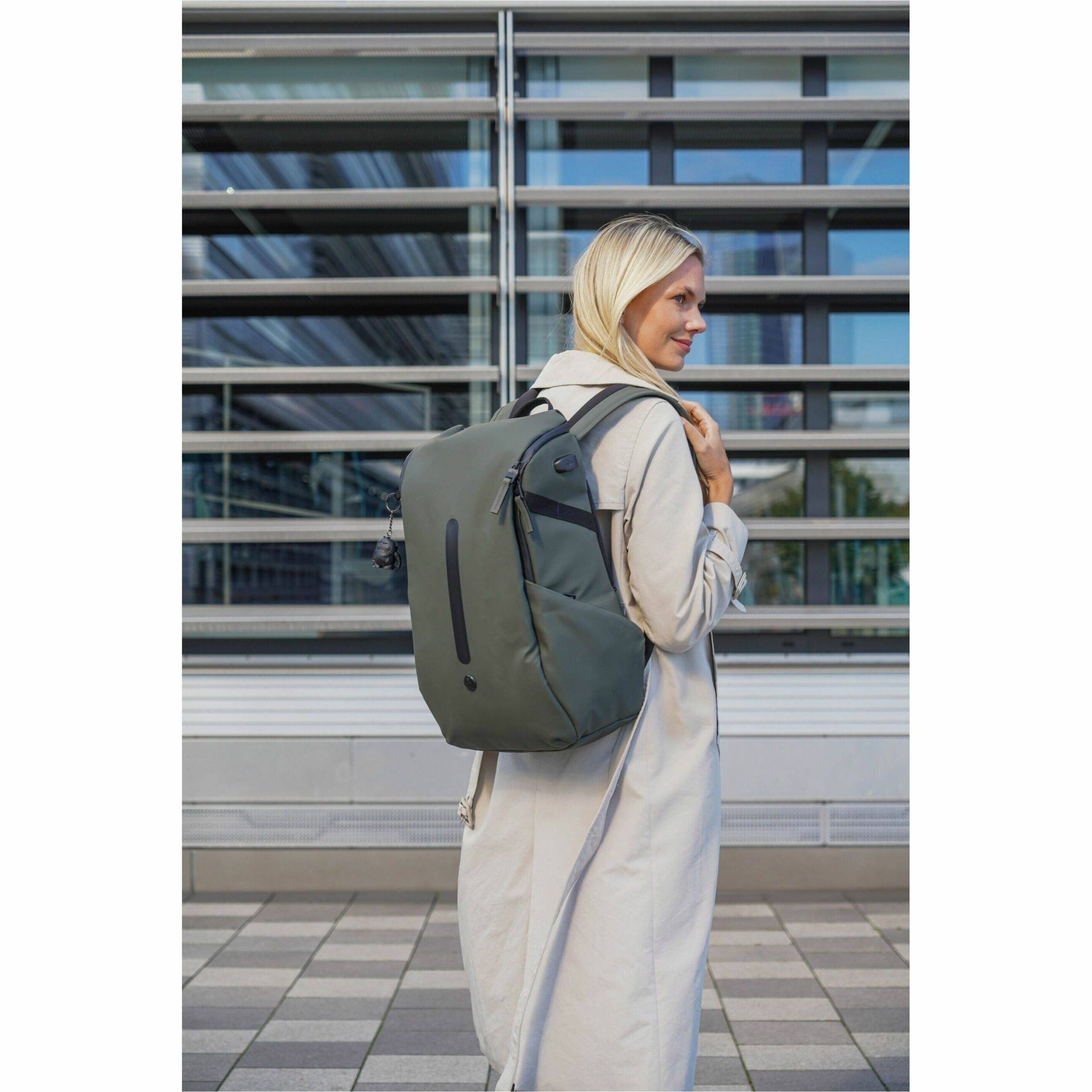 Alt View 21. Swissdigital Design - LAMONE L LED TSA-Friendly Water-Resistant Backpack With USB Charging Port  RFID Protection and Fits Up to 16″ Laptop - Dark Green.