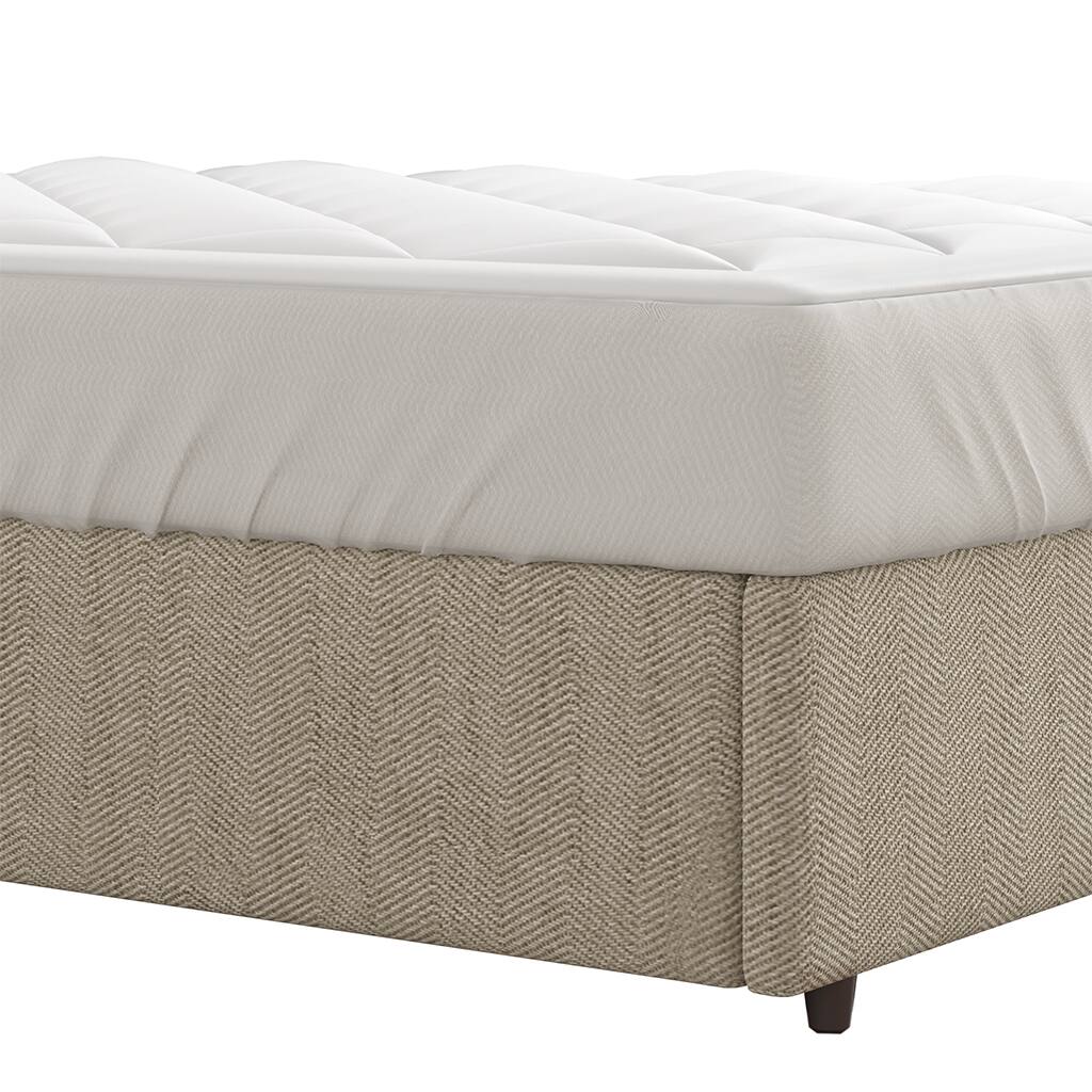 Alt View 3. Gracie Mills - Gracie Mills Valencia Diamond Quilted Waterproof Sofa Bed Mattress Pad - White.