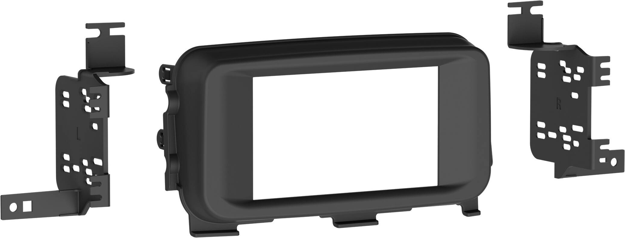 Angle. Metra - Dash Kit for Nissan Kicks 2021-2024 and Versa 2023-2025 (With Factory 8" Screen) Vehicles - Matte Black.