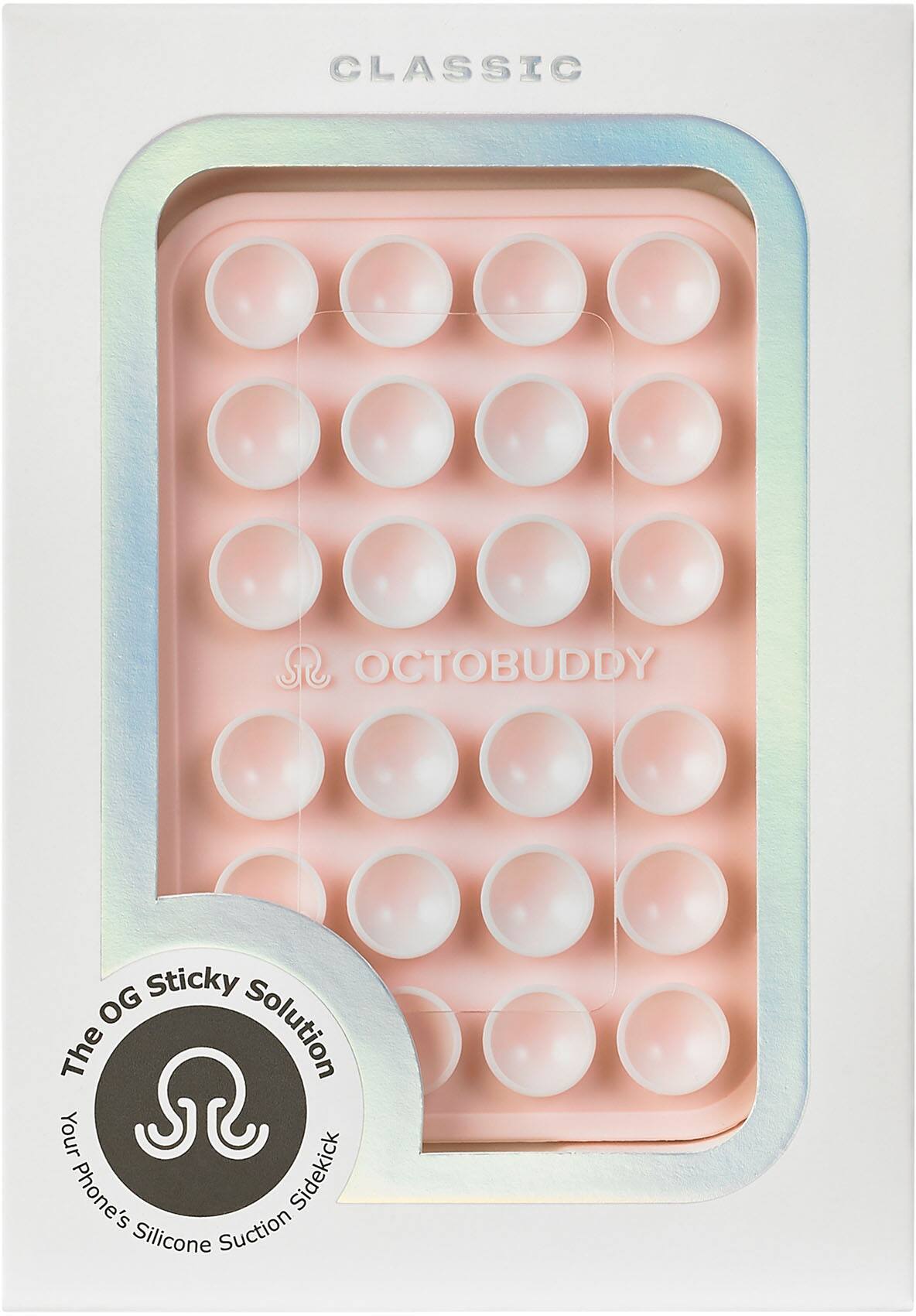 CLASSIC  
OCTOBUDDY  
The OG Sticky Solution  
Your Phone's Silicone Suction Sidekick