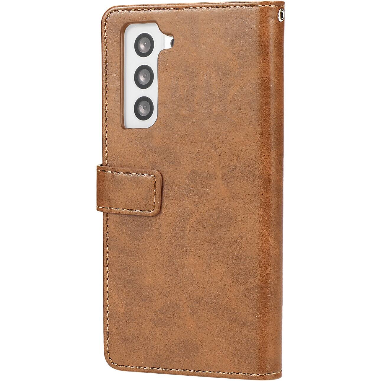 Alt View 11. SaharaCase - Folio Wallet Case for Samsung Galaxy S22 - Brown.